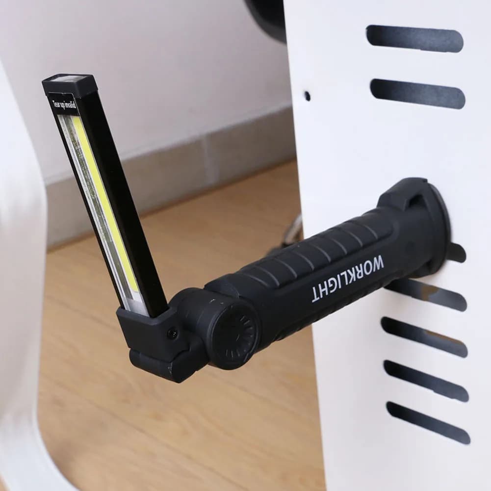 10-1 pz Torcia tattica COB Lampada a sospensione a LED Torcia ricaricabile USB Luce da lavoro impermeabile Lanterna magnetica per luce notturna