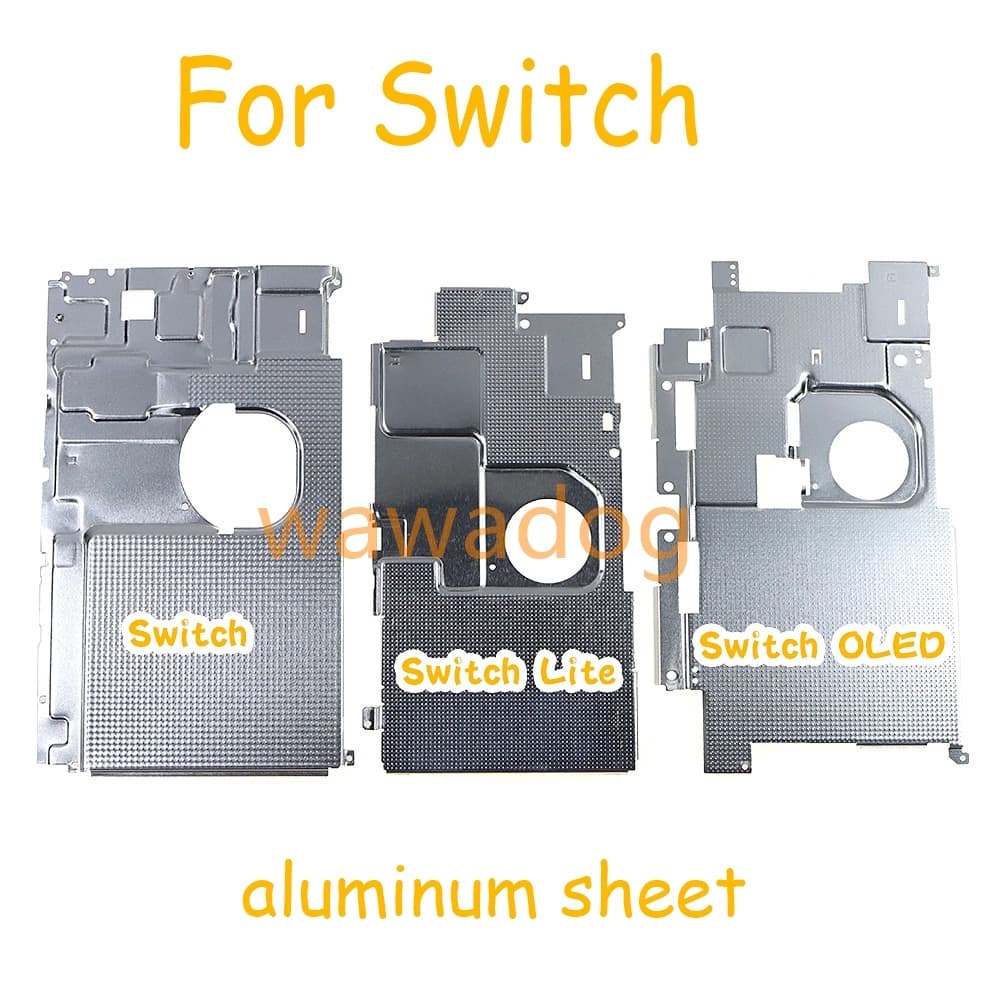 20 pz Per NS Console Dissipatore di Calore In Metallo Copertura Posteriore In Alluminio Copriletto Host Caso Scudo Borsette Dissipatore di Calore Per Nintendo Switch Lite OLED