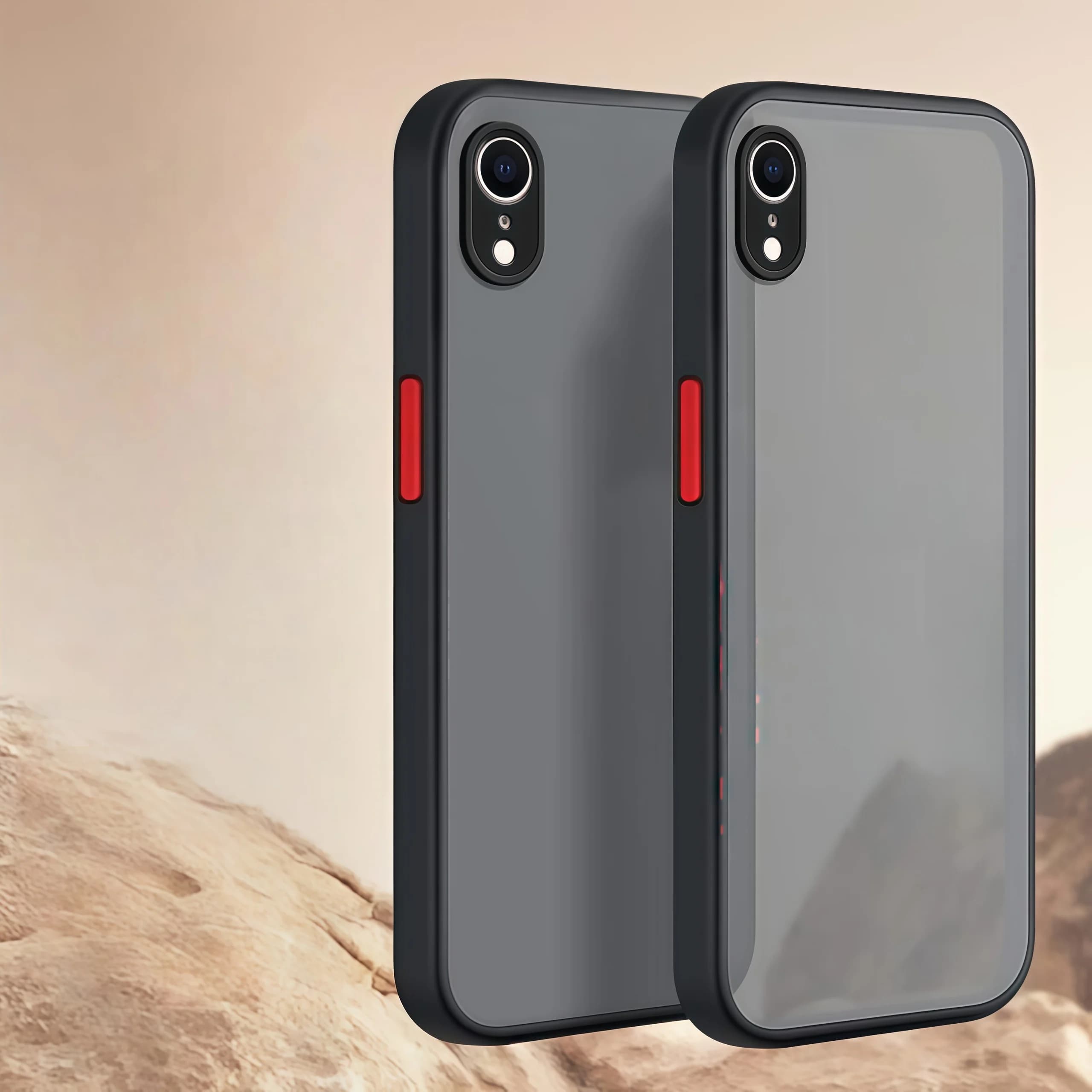 Fashion Color Collision Skin-feel Translucent Matte Slim Shockproof Protective Phone Case For iphone XS Max/XR/X/XS