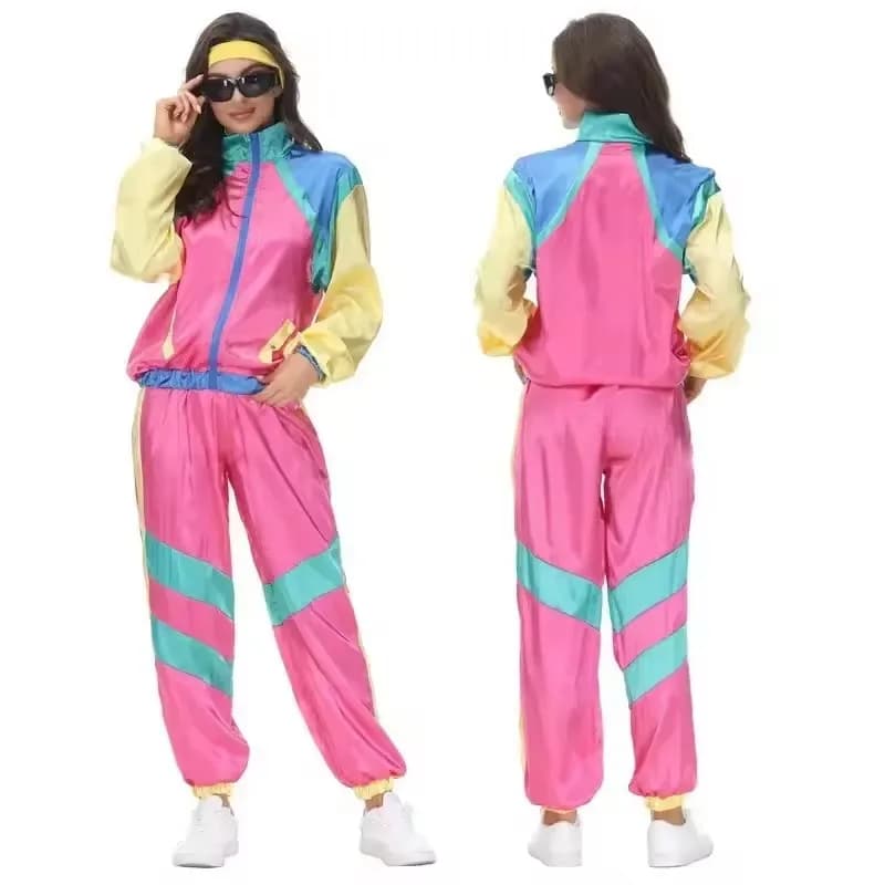 Costumi in maschera per uomini Coppie Stag Do Outfit Dress up Costume Hip Hop Retro Tuta Giacca per adulti Pantaloni