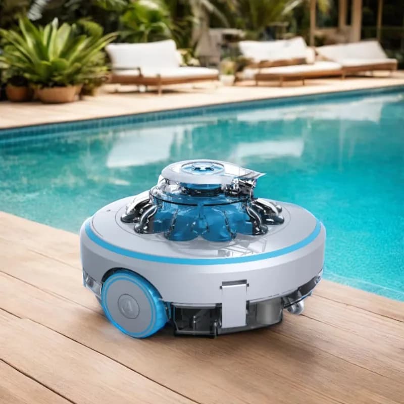 Airo Aquajack 600 Robot Aspirapolvere Ricaricabile Senza Fili, Pulitore Automatico per Piscina ad Alta Potenza di Aspirazione