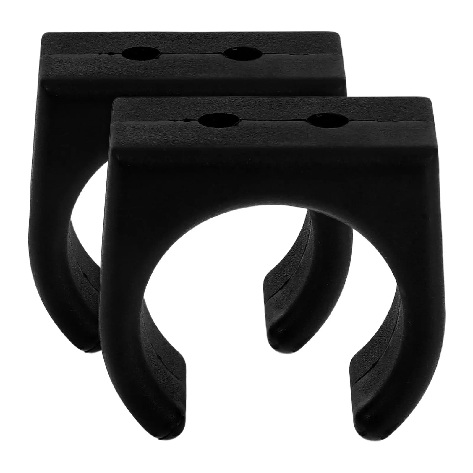 2 Pezzi Morsetto Nero in Nylon per Imbarcazioni, Yacht, Supporto Tubi, Clip per Tubi Flessibili, Clip di Fissaggio per Acqua, Morsetto per Corde, Bitta da Pesca