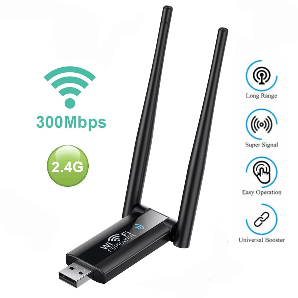 Ripetitore WiFi USB 300Mbps 2.4G 802.11n