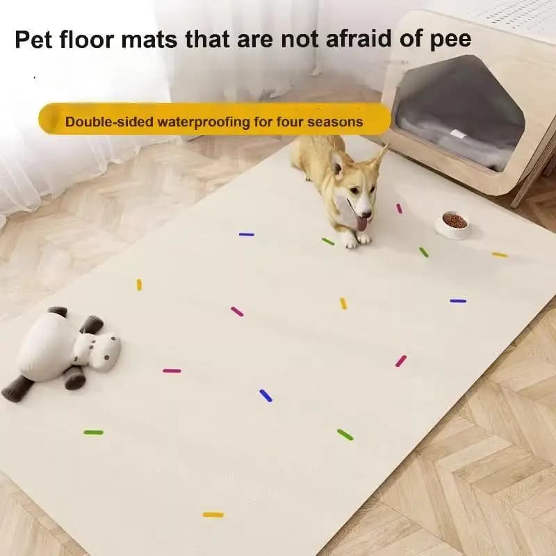 Special trash can for pets PVC waterproof and urine pad dog fence dog kennel non-slip plastic carpet without cleaning