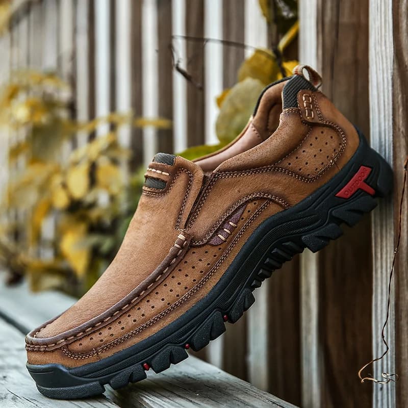 Scarpe da uomo in pelle fatte a mano, casual, da esterno, slip-on, mocassini, scarpe basse, antiscivolo, dropshipping