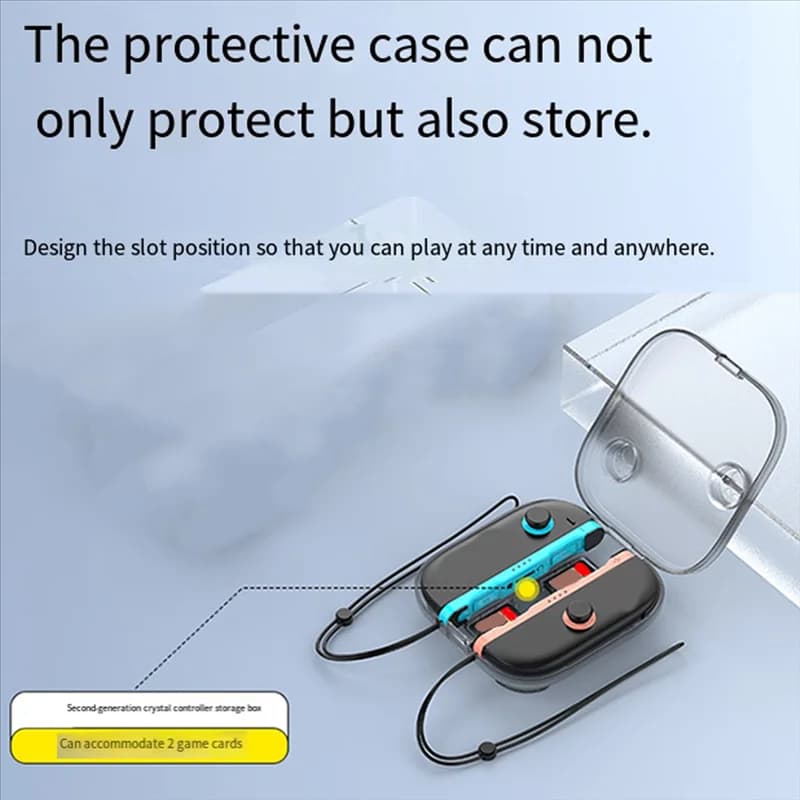 【Offerta flash!】 Custodia protettiva trasparente per Nintendo Switch 2 Scatola portaoggetti protettiva per maniglia per console con guscio di archiviazione trasparente