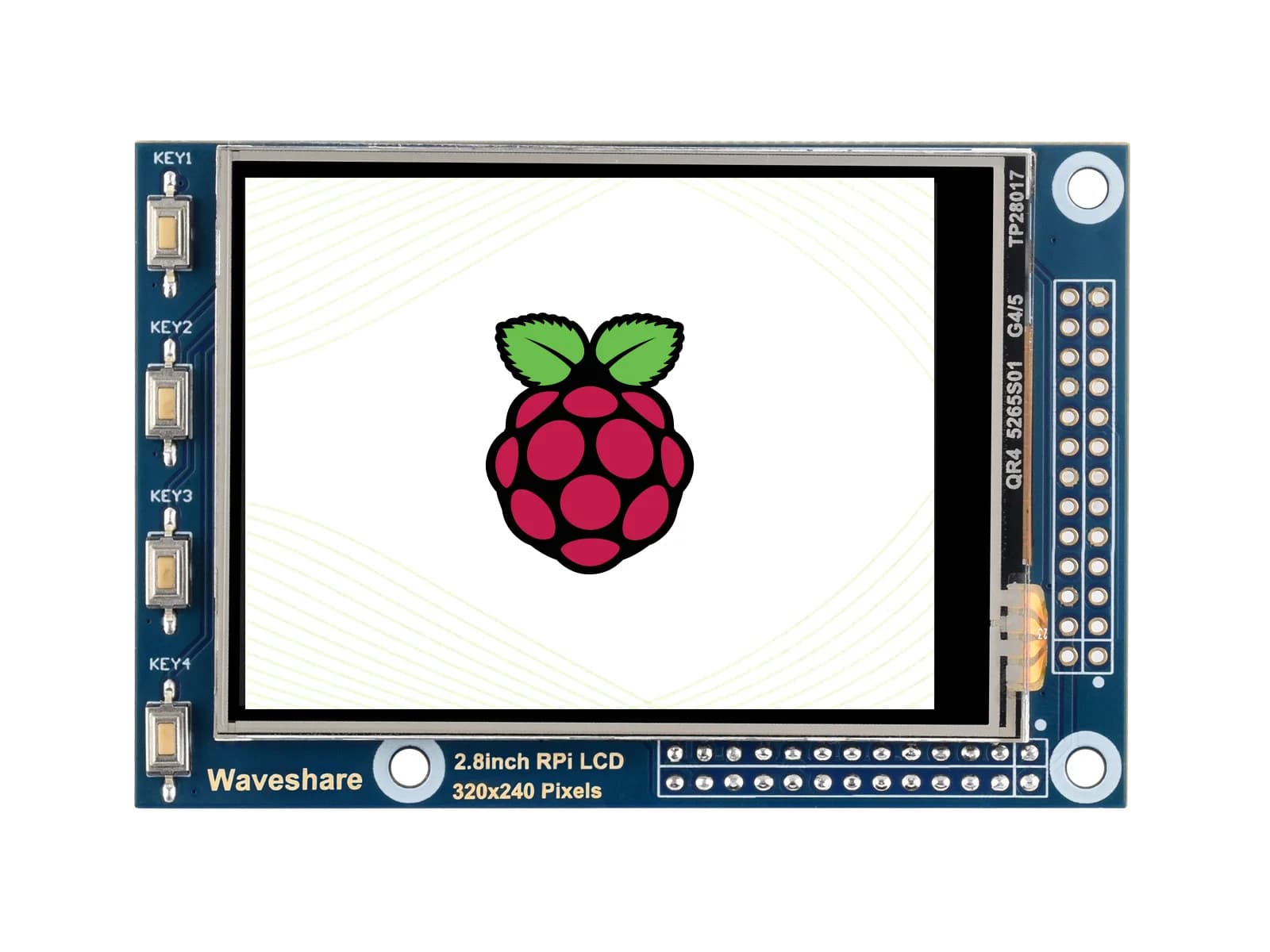 2.8 inch RPi LCD (A), 320x240, 2.8 inch resistive LCD TFT touch screen, designed for Raspberry Pi