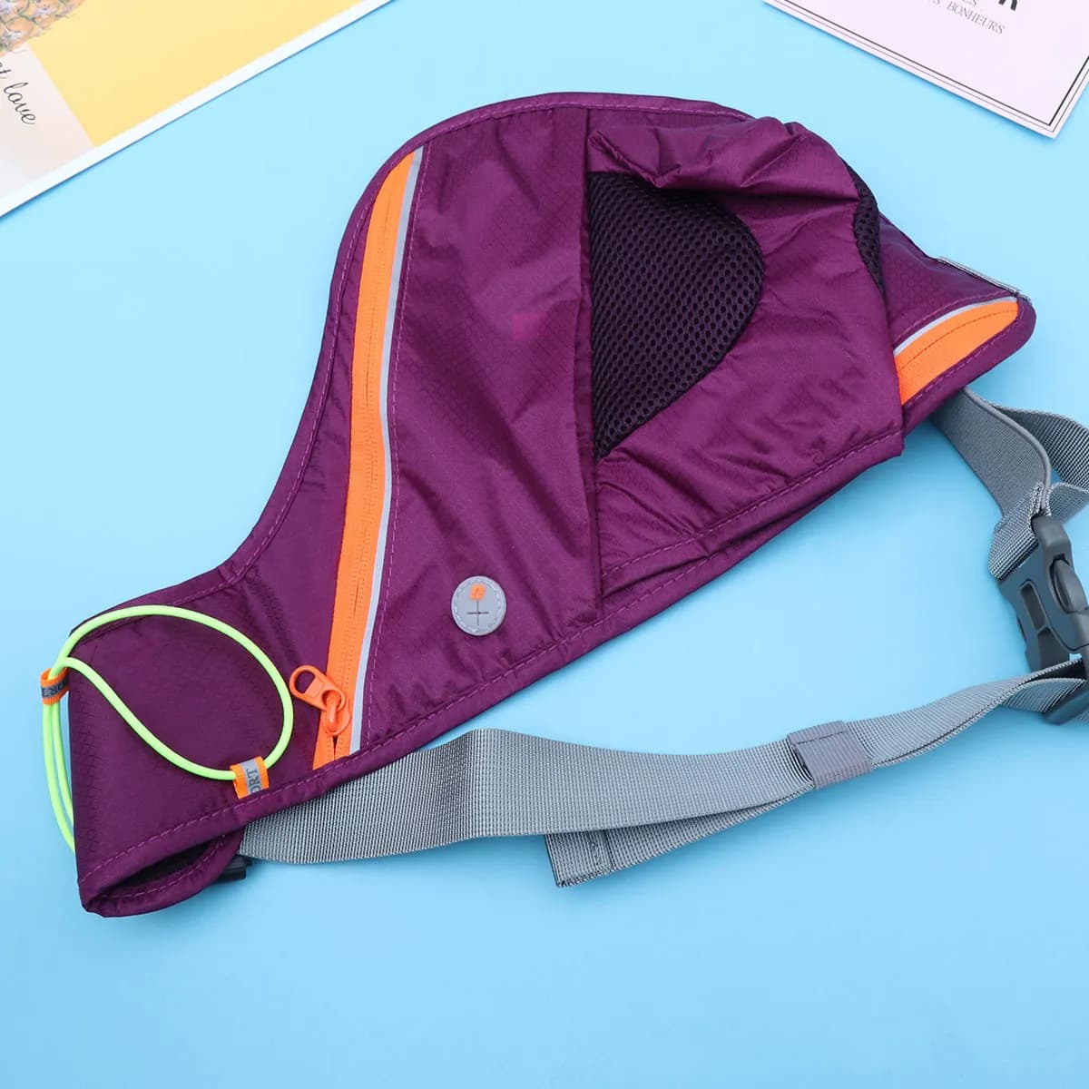 Marsupio da Corsa Impermeabile in Nylon, Borsa Sportiva Regolabile per Uomo e Donna, Porta Bottiglia d'Acqua e Tasca per Telefono, Ideale per Escursionismo