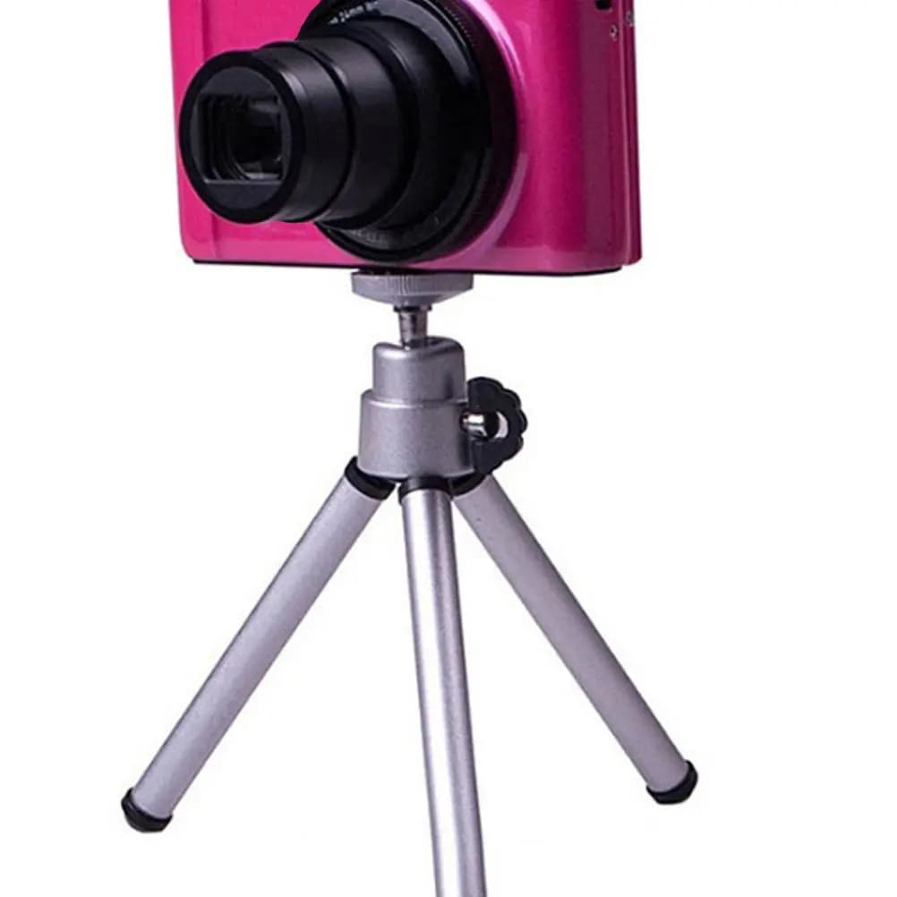2 Pezzi Mini Treppiede Flessibile per Selfie Stick, Supporto Stabile in Lega di Alluminio Portatile con Gambe Regolabili per Smartphone e Fotocamera, Ideale per Viaggi