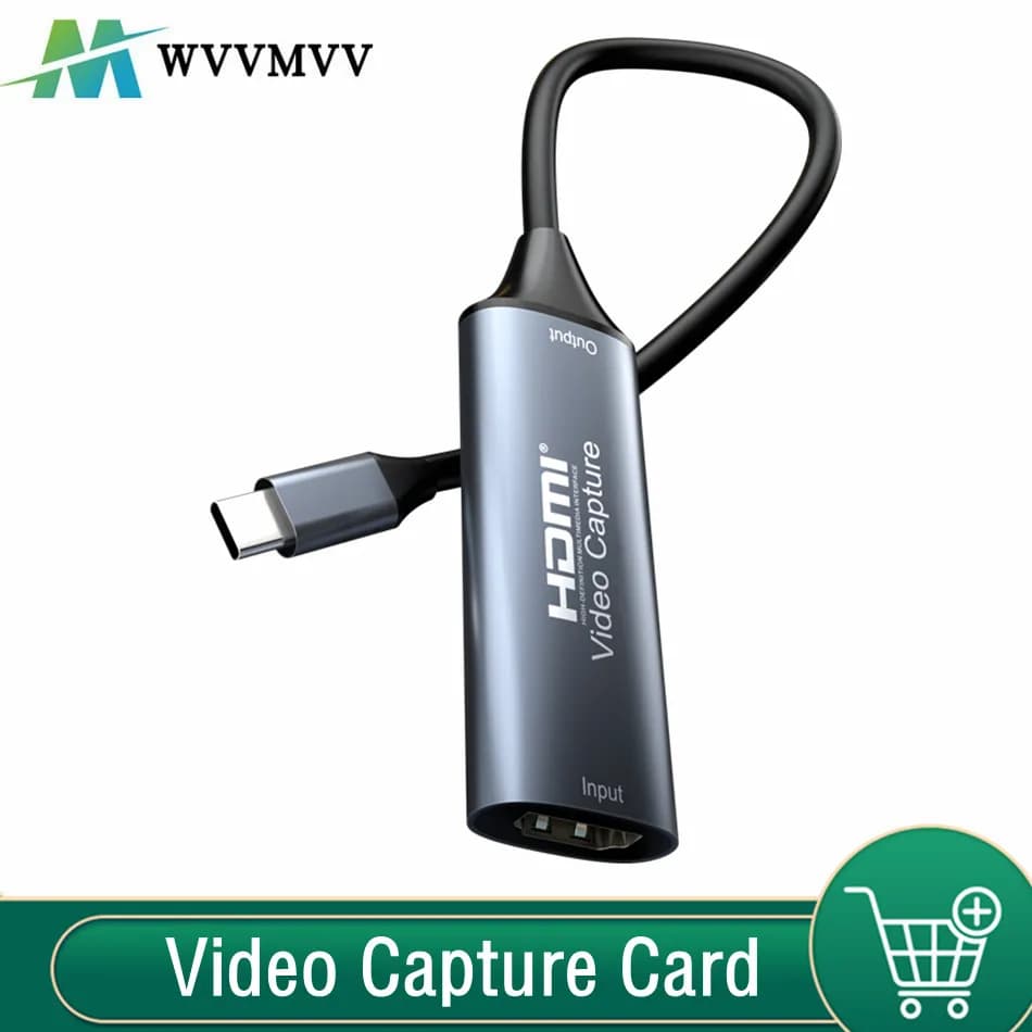 USB 2.0 USB 3.0 USB-C Video Grabber Box 4K 30Hz HDMI Video Capture Card for Macbook PS4 PC Game DVD Camera Recording