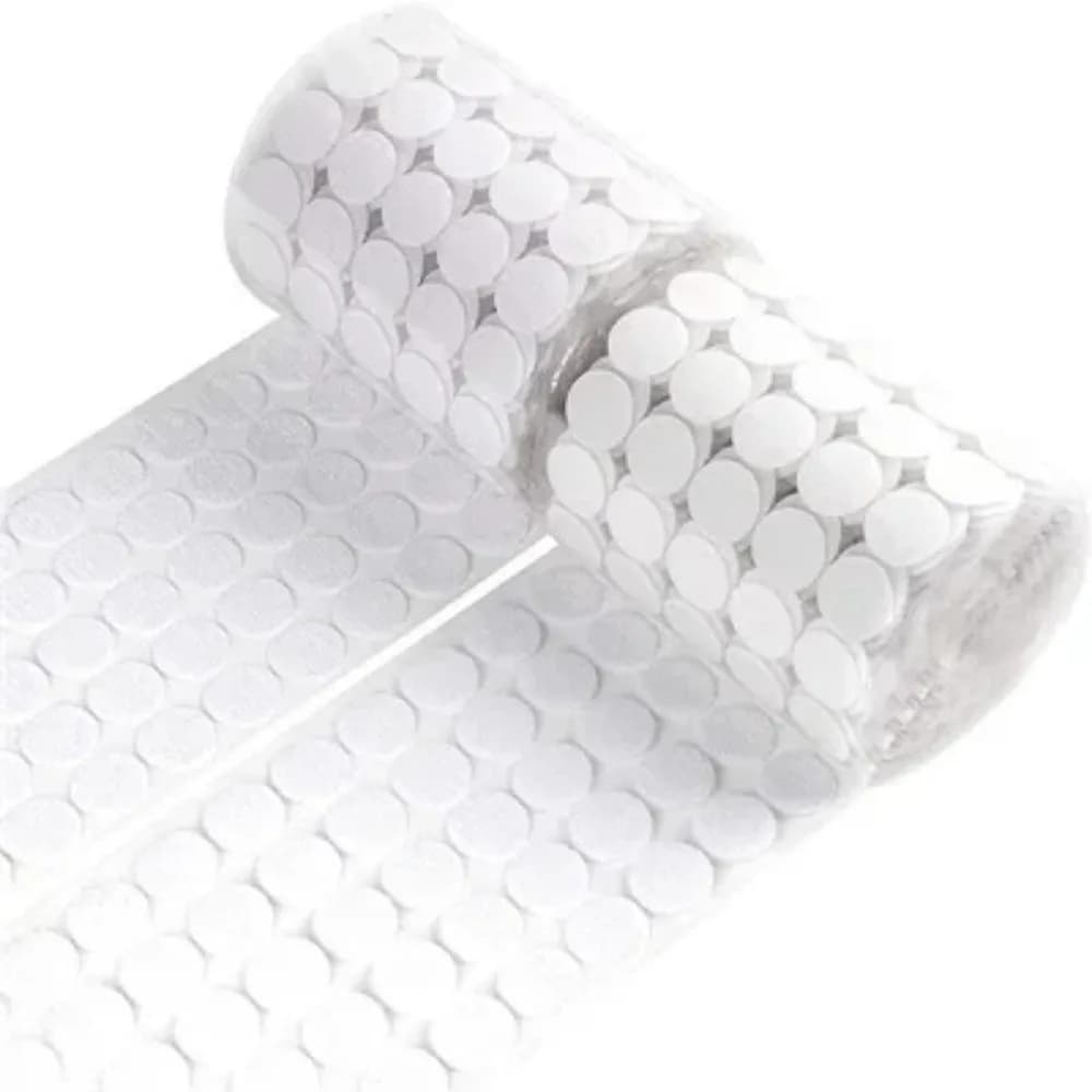 1000pair 10/15mm White Dot Sticker Self Adhesive Fastener Hook and Loop Tape Nylon Strong Glue Velcroing Adhesivo Muy Fuerte
