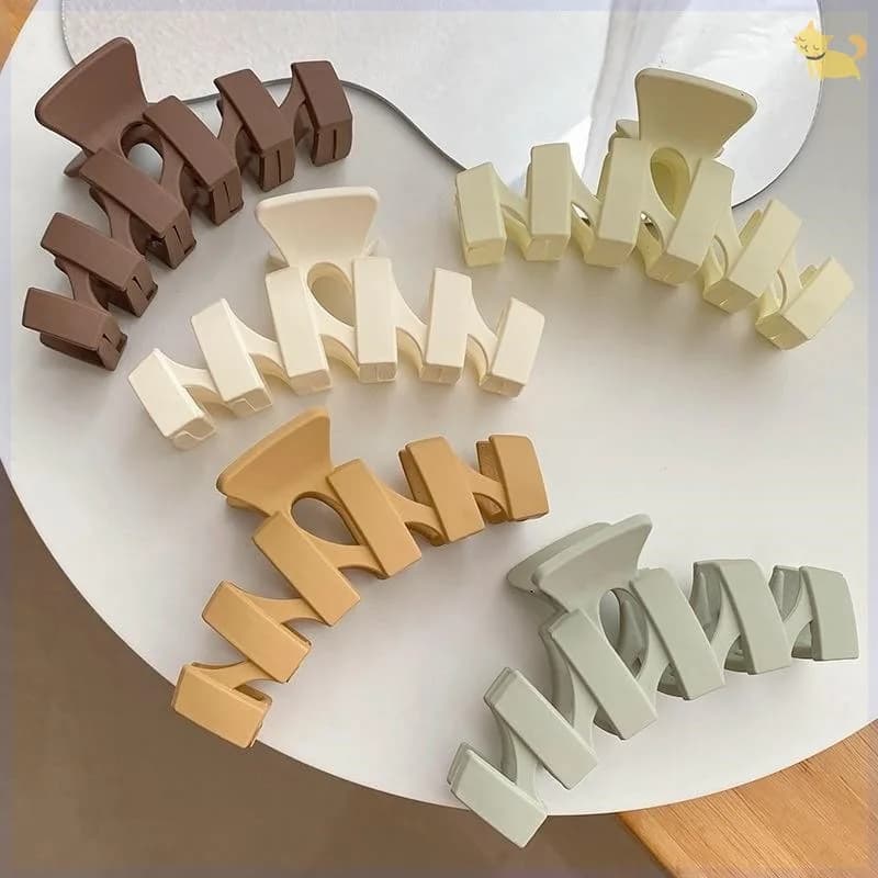Clip di squalo grande da donna fermagli per capelli semplici in tinta unita per la parte posteriore della testa artiglio per capelli doccia opaca accessori per capelli