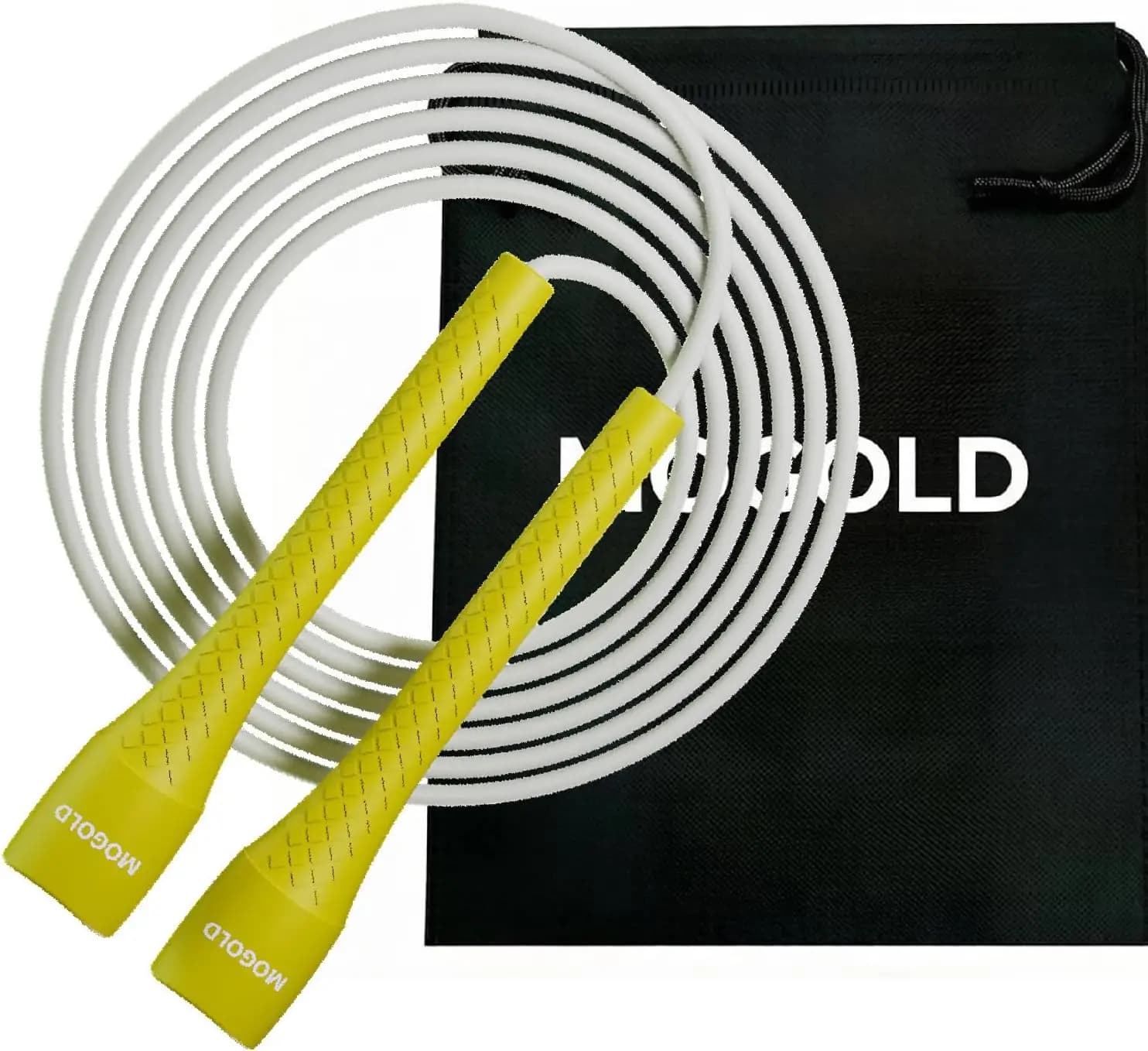 Corda per Saltare Professionale: Cavo in PVC da 5mm, Impugnature con Grip Diamantato, Regolabile 3m per HIIT e Boxe