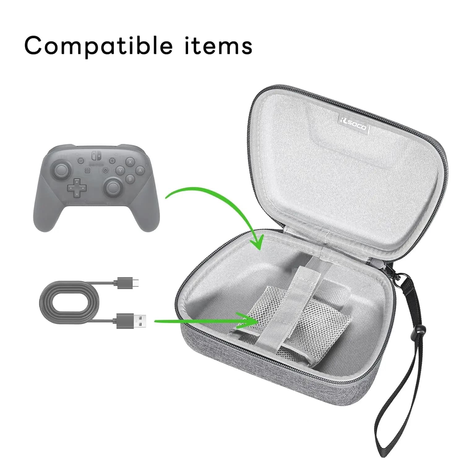 Custodia da viaggio rigida RLSOCO per controller Nintendo Switch 2 Pro, custodia protettiva da viaggio per casa con guscio rigido per controller interruttore wireless