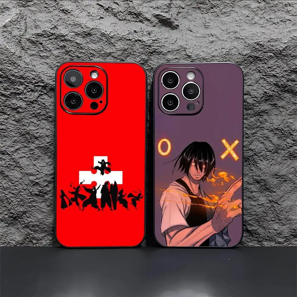 Cover for iPhone 12-17 Air Plus Pro Max Anime B-Benimaru S-Shinmon, glossy and colorful satin, great gift idea