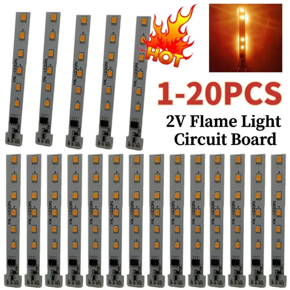 Circuito da 1-20 pezzi con luce di fiamma stile 1.2V Ni-MH alimentato a batteria lampada a candela solare attrezzatura elettrica