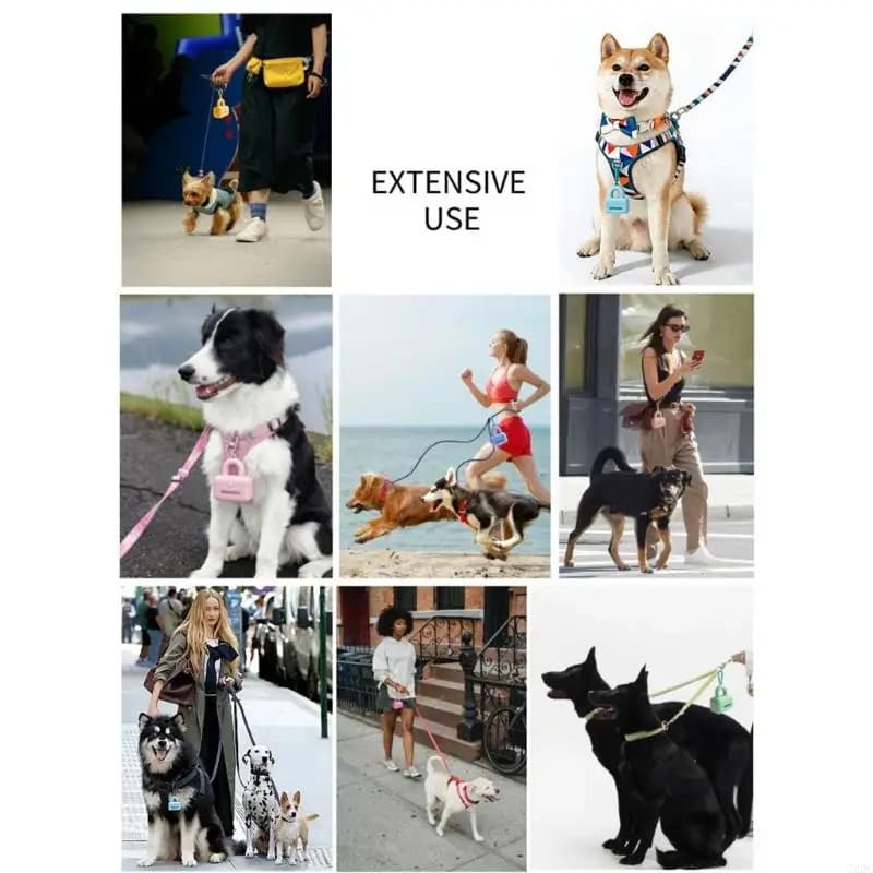 G92C Portable Dog Leash Waste Bag Soft Box Poop Bag Holder for Walking Running or Hiking Tool Outdoor Suplies