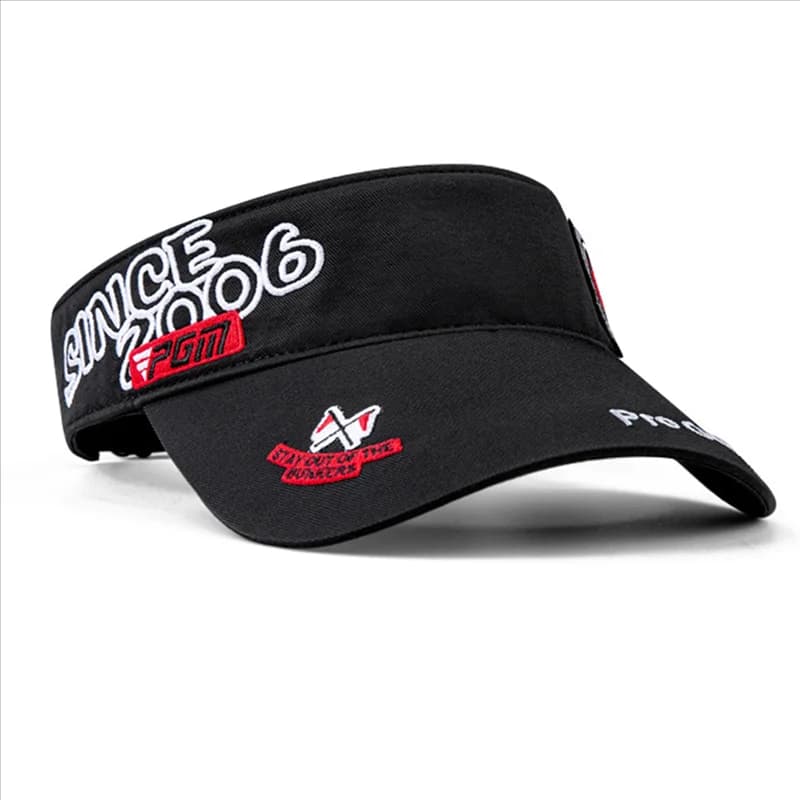 AC22 Men's Headless Breathable Quick Drying Tennis Hat Sunscreen Solar Protection Fashion Embroidery MZ044 Black