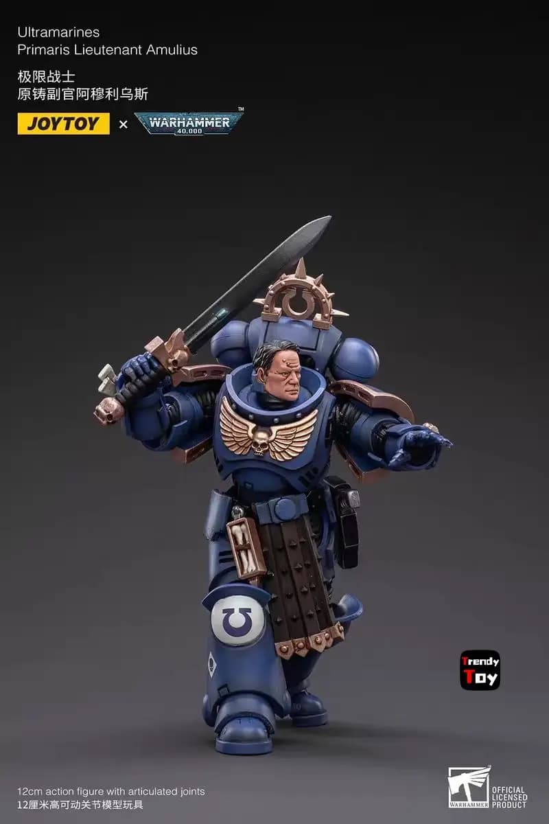 【Spedizione in 24 ore】JOYTOY Warhammer 40K Ultramarines Primaris Lieutenant Amulius 1/18 Action Figure Toys