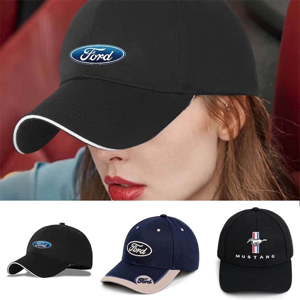 Car Baseball Cap Fashion Outdoor Sport Cotton Sunblock Hat Auto Center for Ford Focus 2 3 4 MK2 MK3 MK5 Fiesta MK7 Mondeo MK4