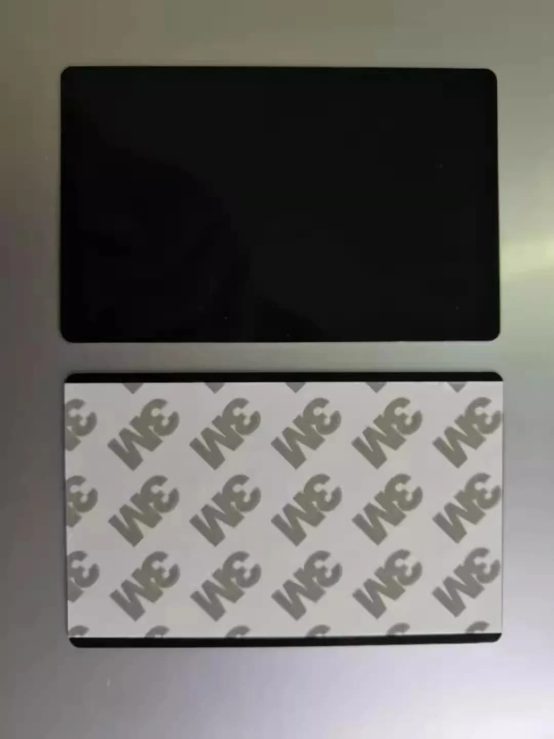 100 pz 86*54mm carta di nome in alluminio con adesivo 3M per incisione laser cartello targhetta marcatura laser spessore 0,22