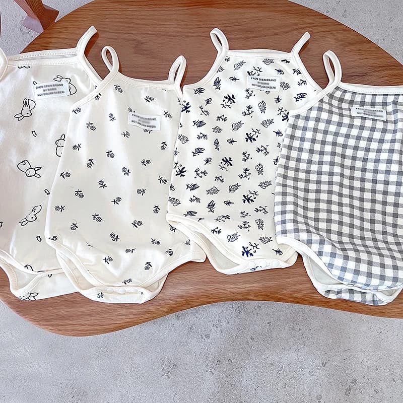 Tutine Estive Senza Maniche a Quadri per Neonate, Abbigliamento Casual in Morbido Cotone per Bambine