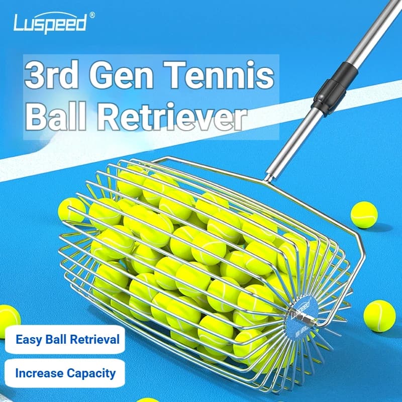 Luspeed Third-Generation Tennis Ball Picker, Retractable Ball Picker, Increased Capacity, Easy to Pick up Balls, Quick to Retrieve Balls