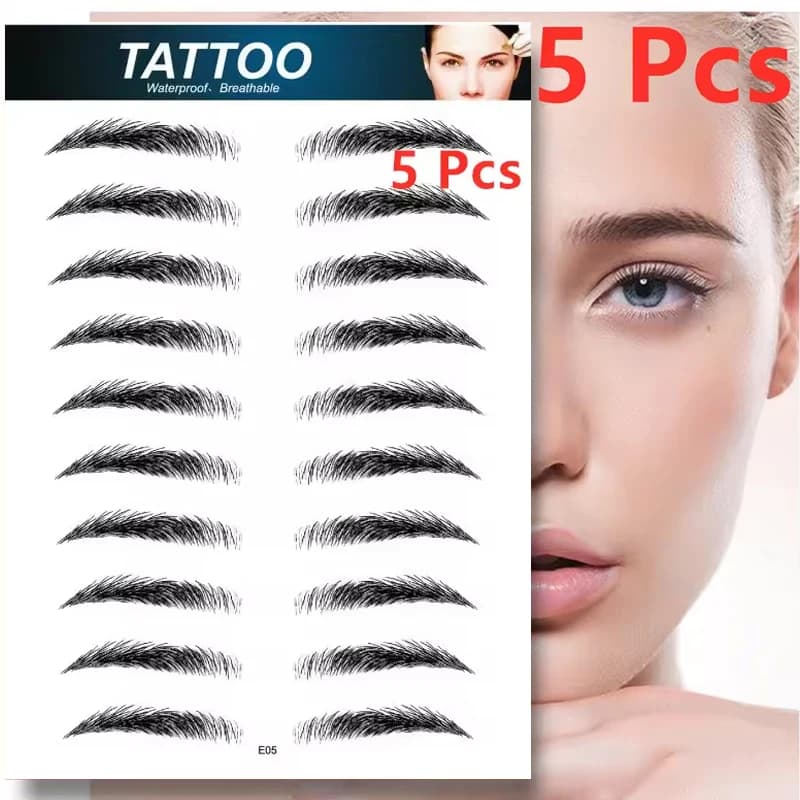 New style 6D Hair-Like Eyebrows Waterproof Eyebrow Tattoo Stickers Eyebrow Transfers Stickers Eyebrow Grooming Shaping Sticker