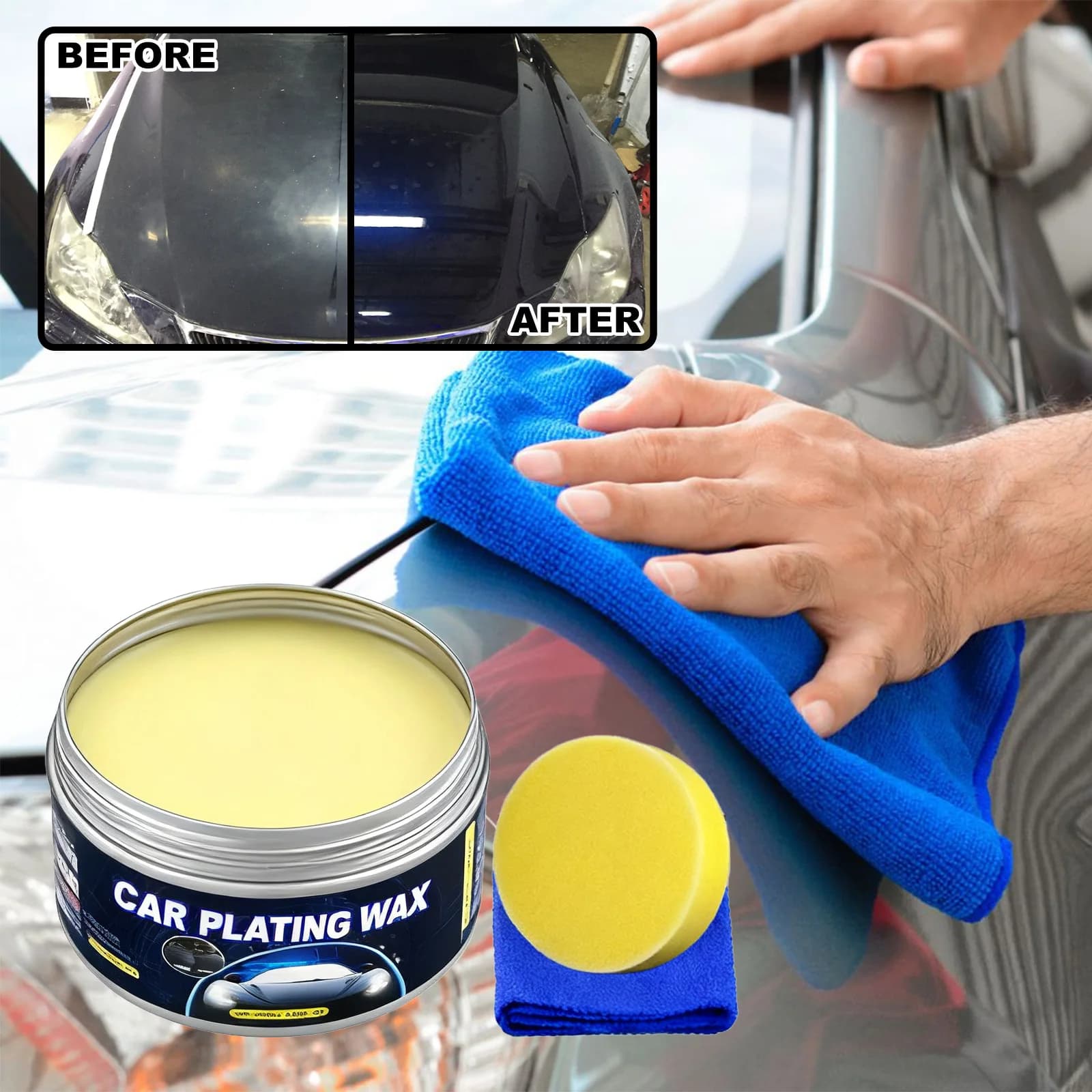 Cera per rivestimento nano ceramico per auto All-in-One Sigillante idrofobico per rimozione graffi per lucidatura profonda e protezione duratura