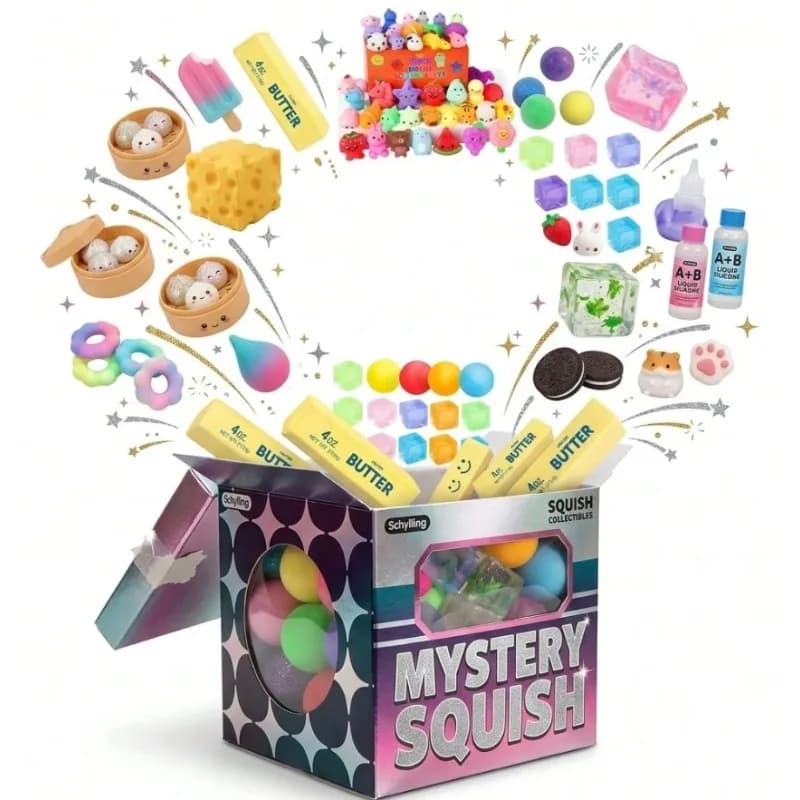 1PC Silky Soft Squishy Blind Box –1 Independent Chances (Min. 1 Items Guaranteed) Surprise Stress Set