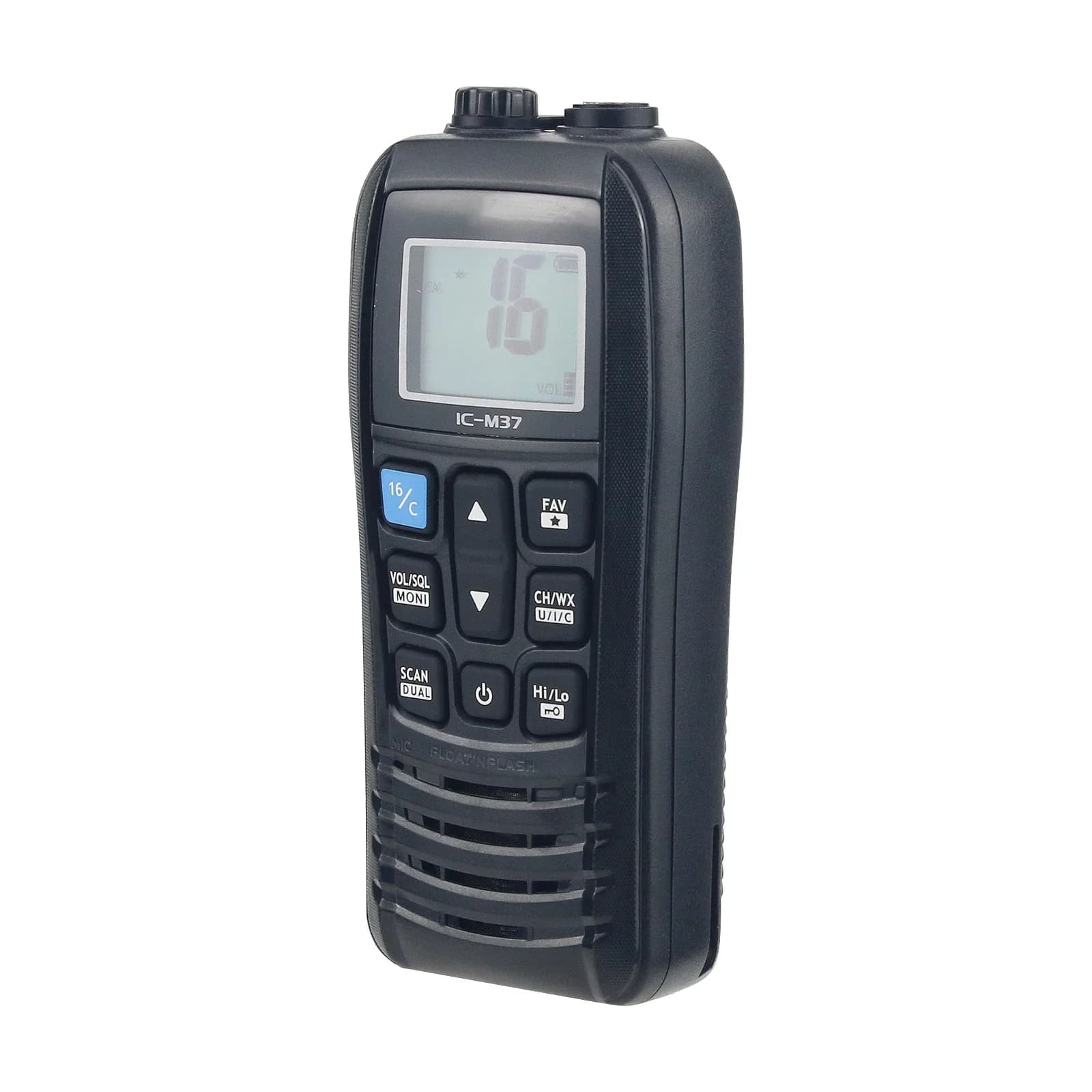 IC-M37 6W 5KM Ricetrasmettitore marino portatile VHF Walkie Talkie Radio e apparecchiature per la trasmissione di TV Radio VHF per navi