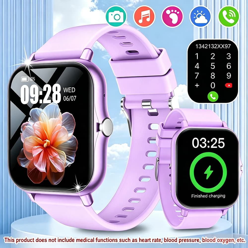 1.83-Inch Smart Watch, Supporting Wireless Calls (Answering/Dialing/Rejecting Calls), Suitable for Men And Women