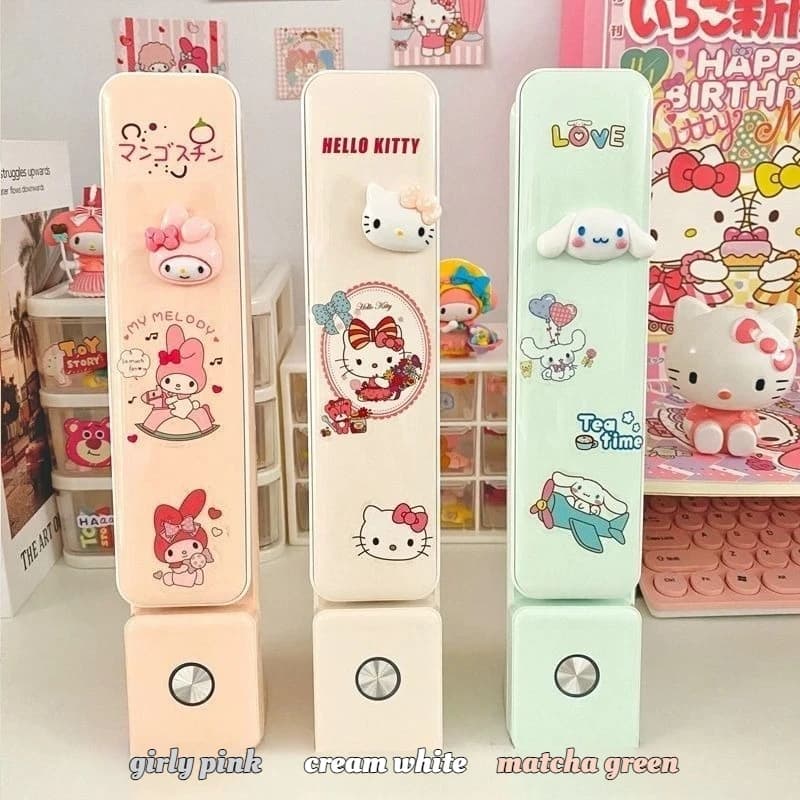 Adorable Sanrio Kids Night Light, Portable Foldable Desk Lamp with Color Changing Mood Light, USB Charging for Nursery, Travel