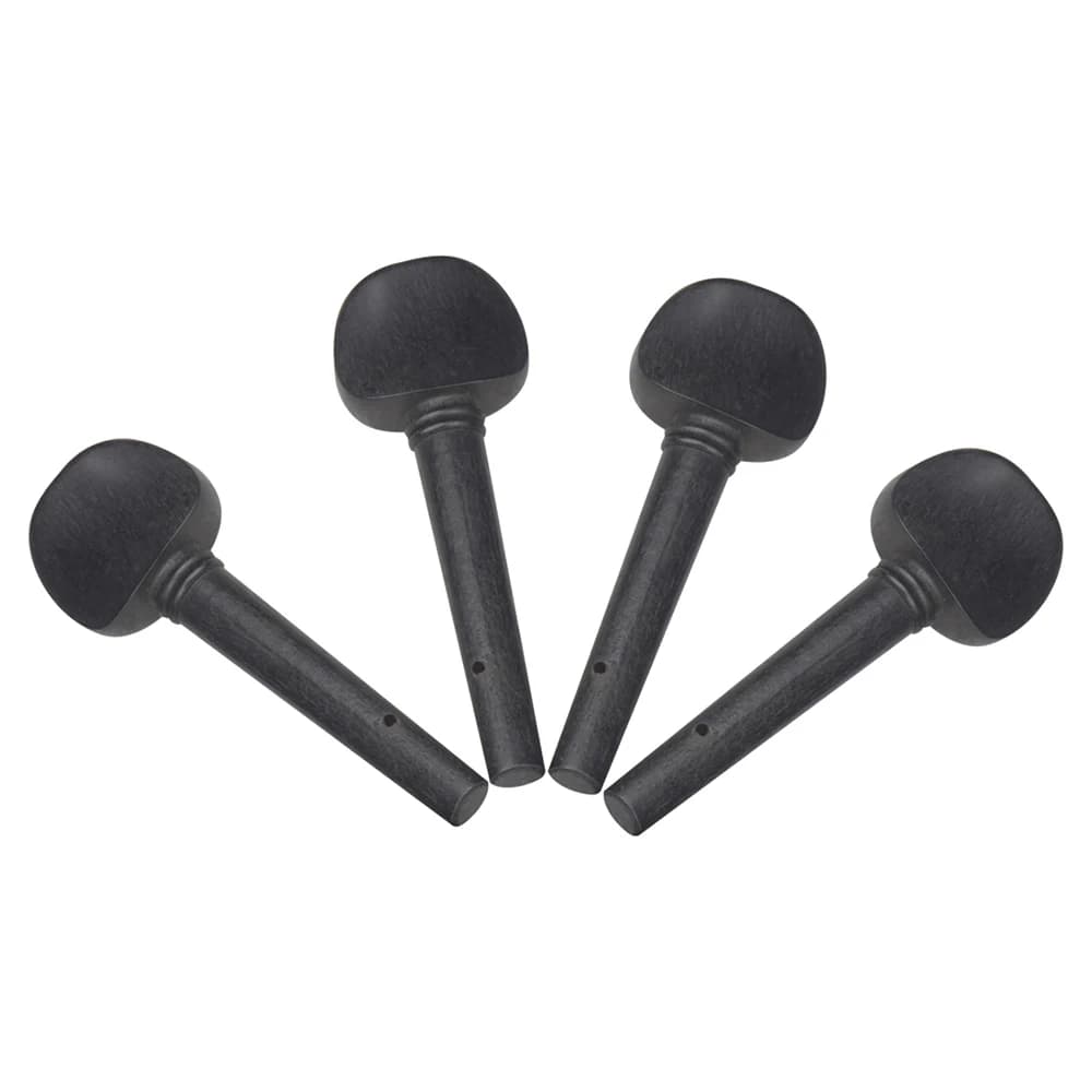 4 pezzi piroli per violino violino piroli in ebano parti di ricambio accessori per strumenti a corda per violino 4/4 3/4 1/4 1/2 1/8