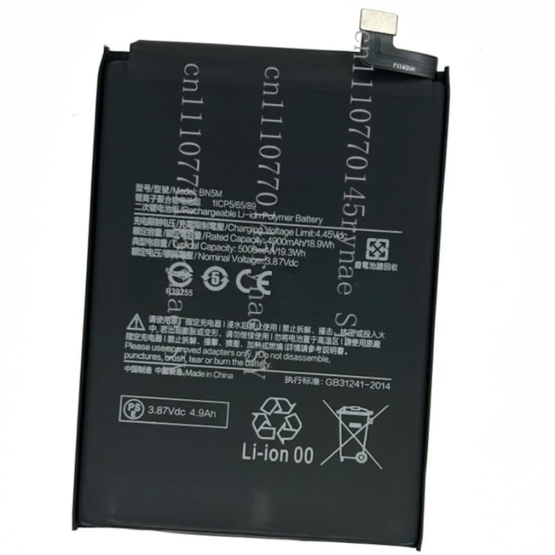 BN5M 5000mAh Rechargeable Li-ion Battery For Xiaomi Redmi Note 12 4G Smartphone Replacement Battery