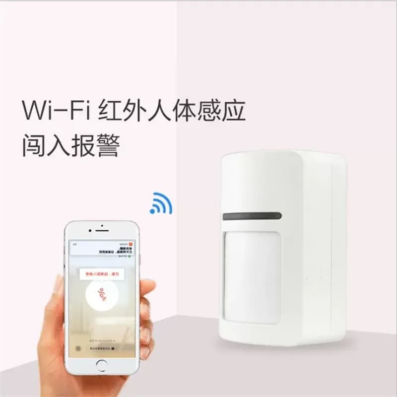 Sensore di Movimento Umano con Allarme, Interruttore Wireless WiFi per Telefono Cellulare, Sonda Antifurto Intelligente ad Ampio Angolo