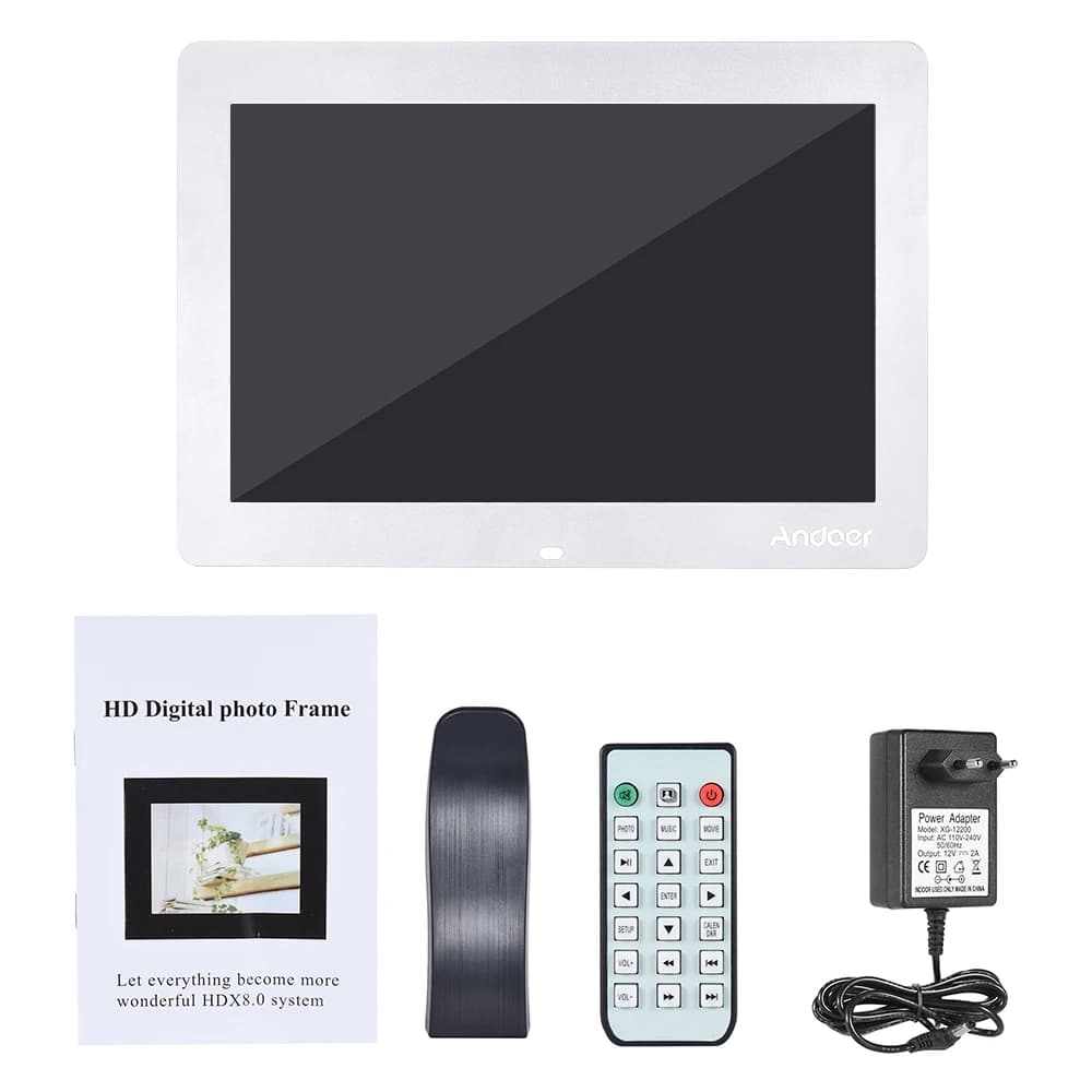 14" Wide Screen HD LED Digital Picture Frame Digital Album High Resolution 1280*800 Electronic Photo Frame with Remote Control