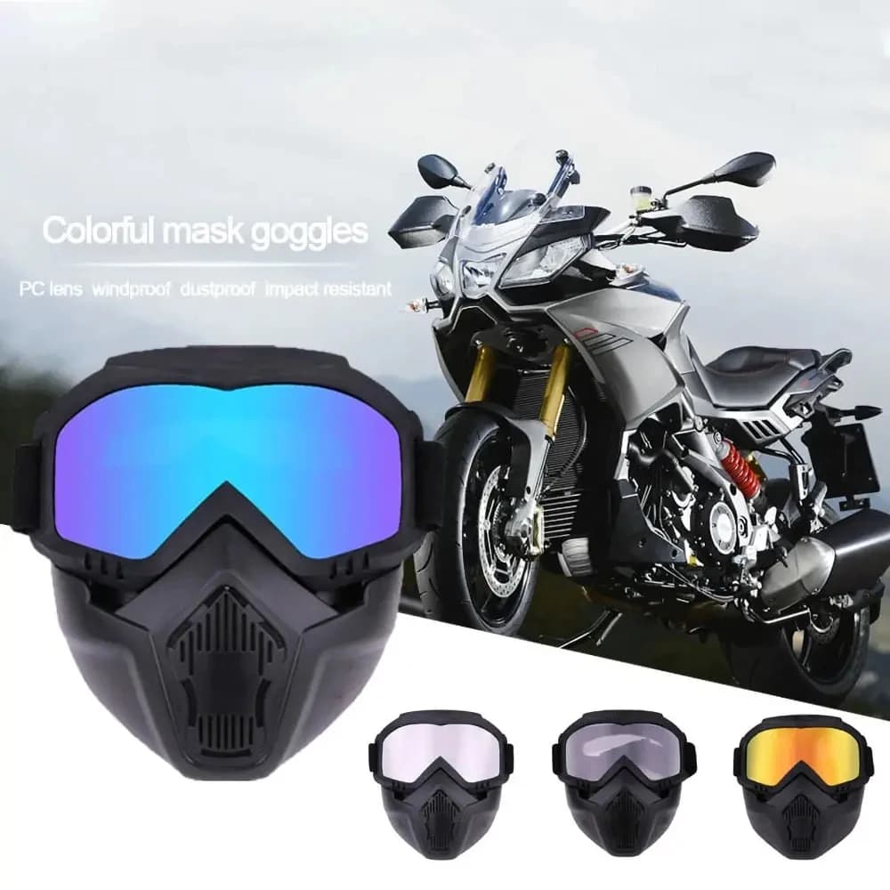 Sport all'aria aperta Maschera antivento Occhiali HD Occhiali da ciclismo Occhiali da snowboard Equitazione Motocross Occhiali da sole estivi con protezione UV