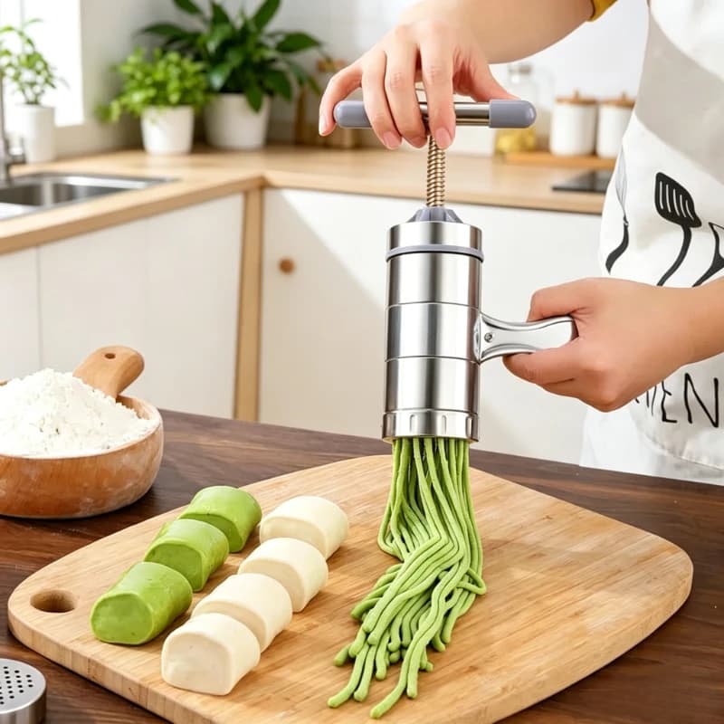 Hand Crank Noodle Maker Household Manual Pasta Press Multifunctional Dough Cutting Machine