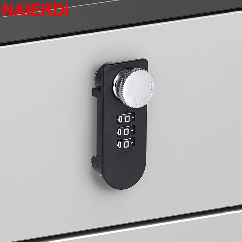 NAIERDI combinazione Password blocco cassetto serrature Smart Cabinet mobili blocco di sicurezza sicurezza meccanica adatto per l'home Office