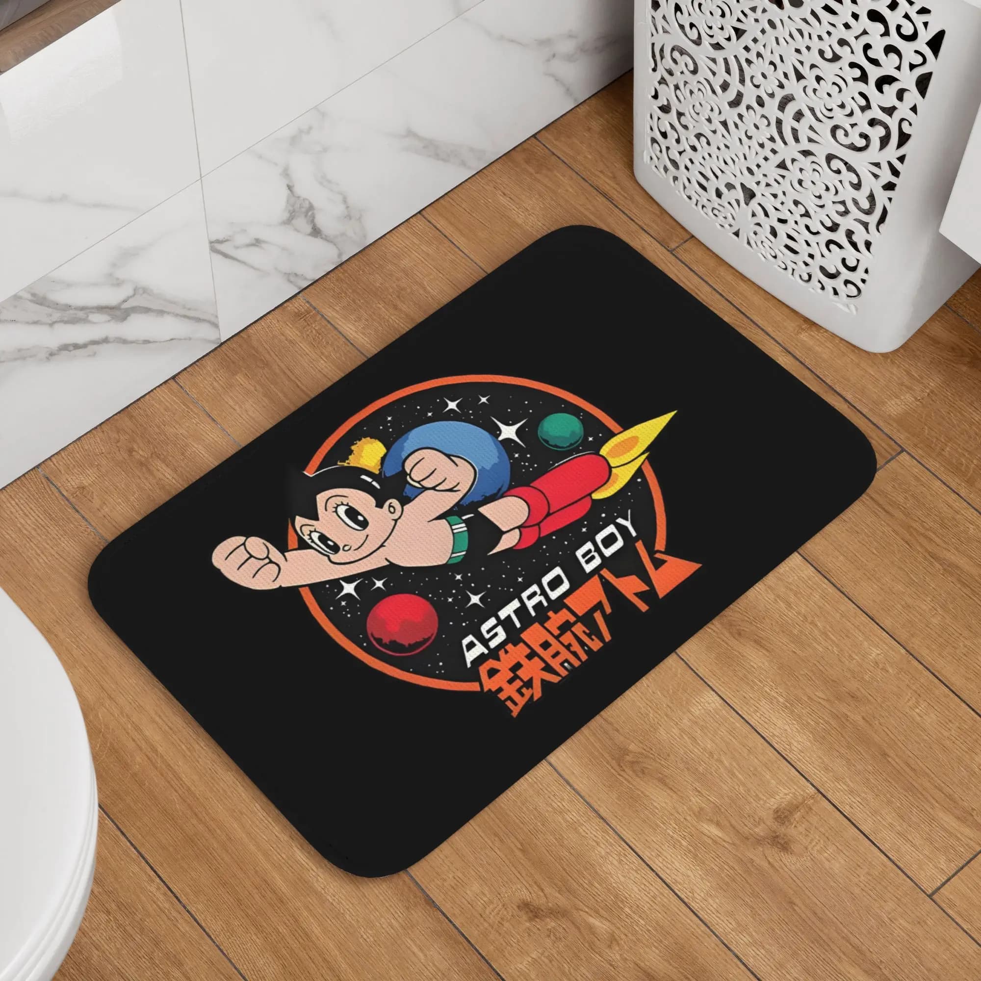 Tappetini d'Ingresso Personalizzati con Tema Manga Giapponese Astro Boy, Tappeti per Interni con Cartoni Animati, Tappetini per Cucina, Bagno e Camera da Letto