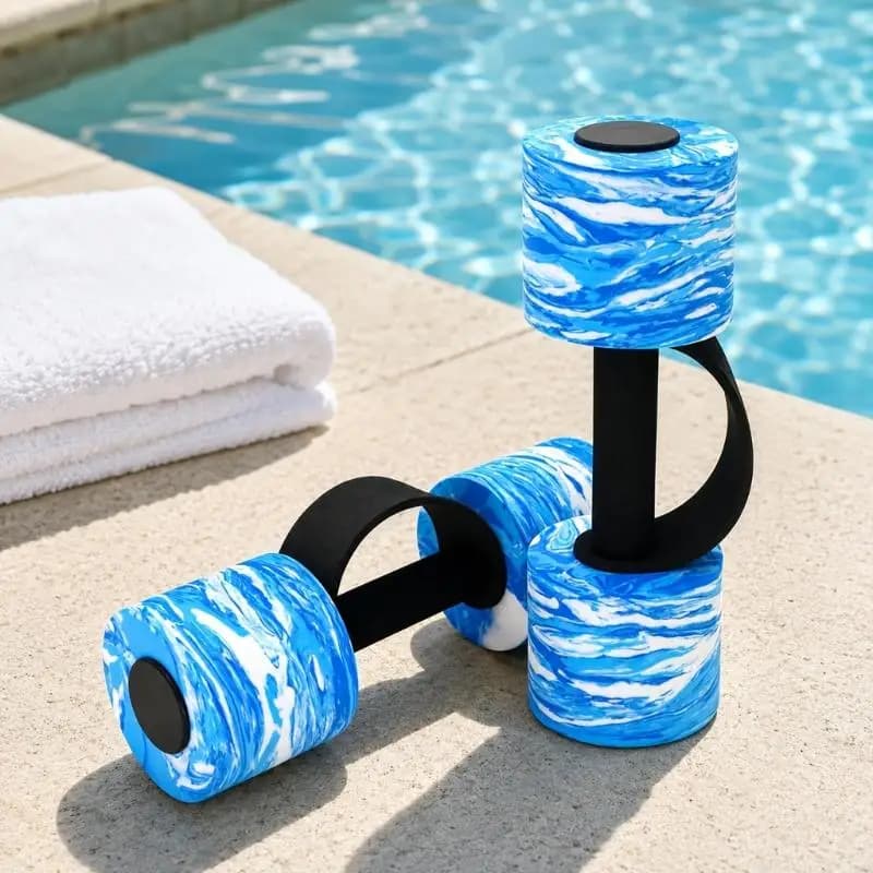 Pool Training Water Hand Weights Dumbbells Set of 2 for Resistance Exercise Use JOME