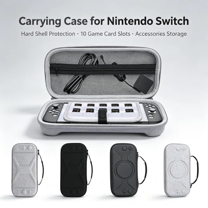 Funda For Nintendo Switch 2 Hard‑Shell Travel Storage Bag Pouch Carcasa Protector Estuche Etui Bolsa Game Accessories