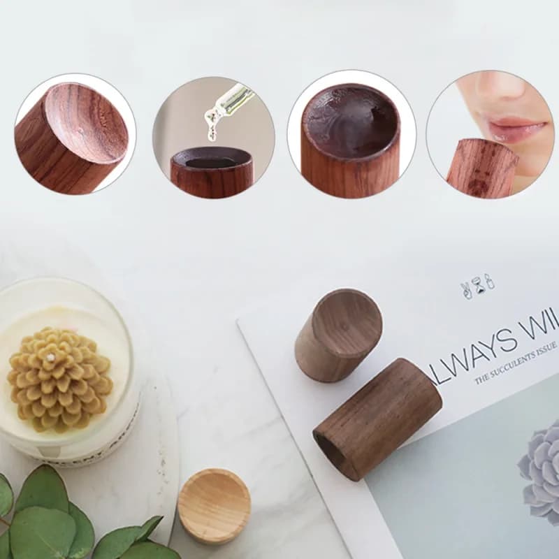 Diffusore di Oli Essenziali Portatile in Legno, Diffusore di Aromi Naturali per Auto e Casa, Deodorante per Ambienti, Diffusore di Fragranze per Ufficio e Camera da Letto
