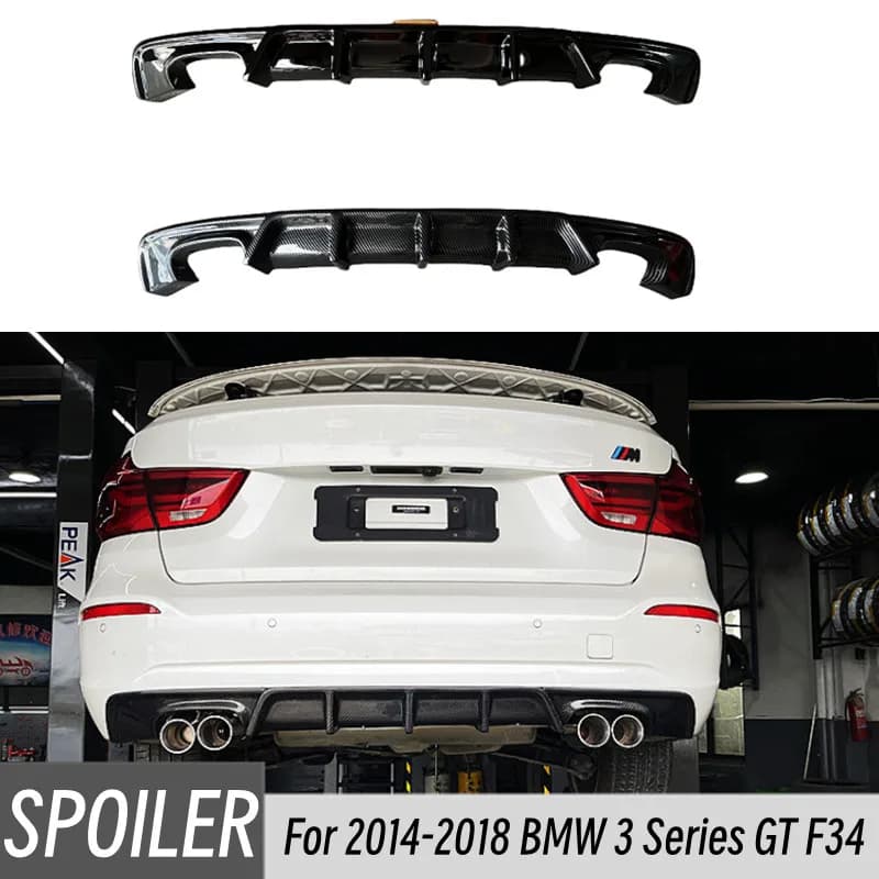 Per 2014-2018 BMW serie 3 GT F34 edizione ordinaria 4 porte auto paraurti posteriore diffusore Spoiler Splitter mento Bodykit accessori
