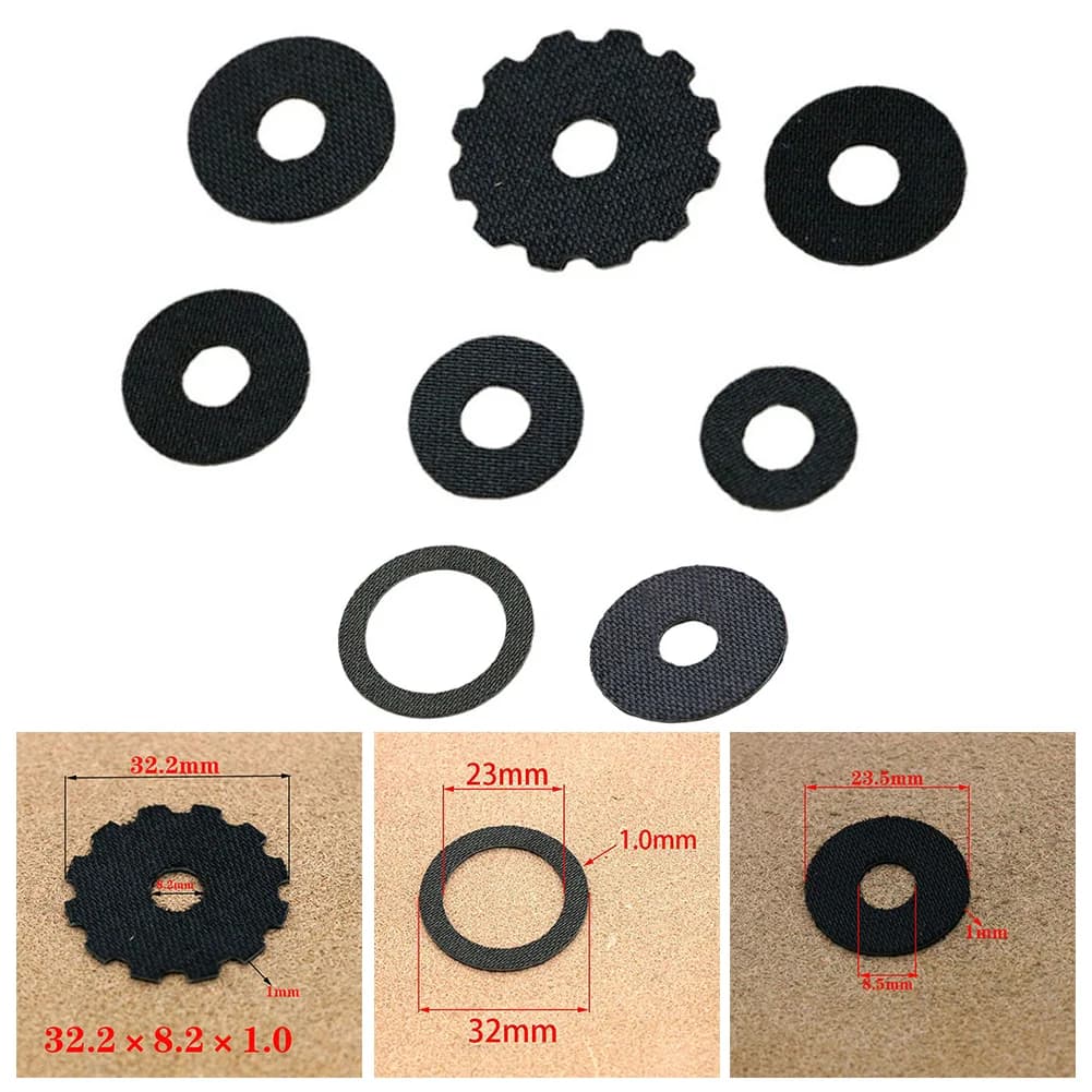 Rondella freno mulinello da pesca spessore 1mm rondella frizione multi formato in fibra di carbonio per accessori freno mulinello a tamburo Baitcasting