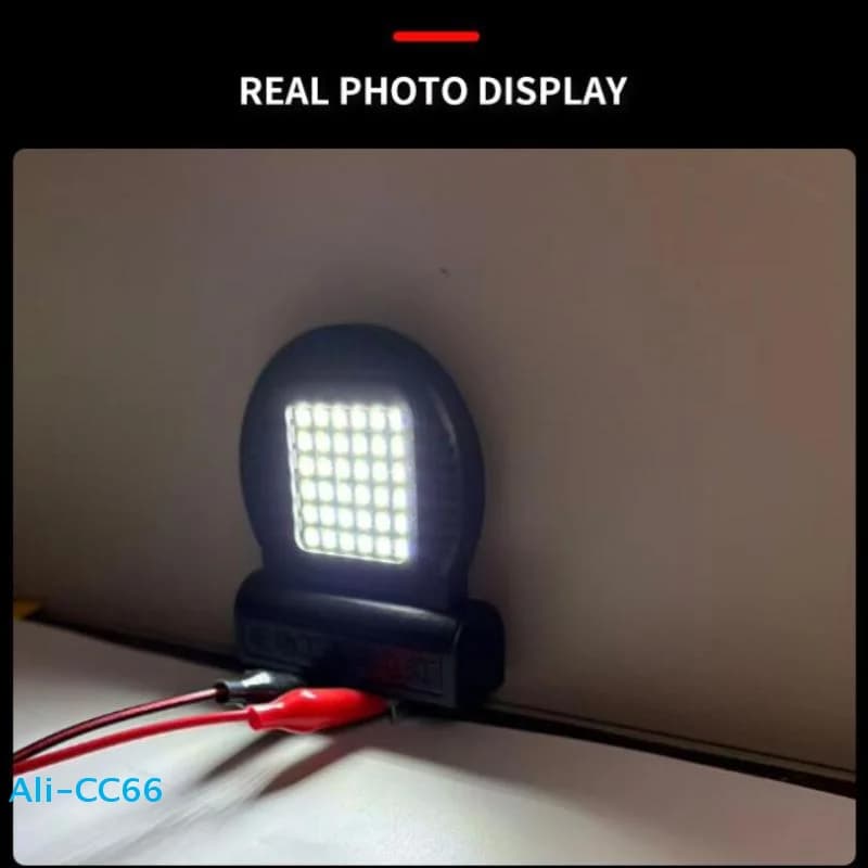 【C】Lampada da lavoro a LED universale portatile da 1/2/4 pezzi per batteria agli ioni di litio da 18V-21V, luce di emergenza per campeggio all'aperto, accessori per utensili elettrici