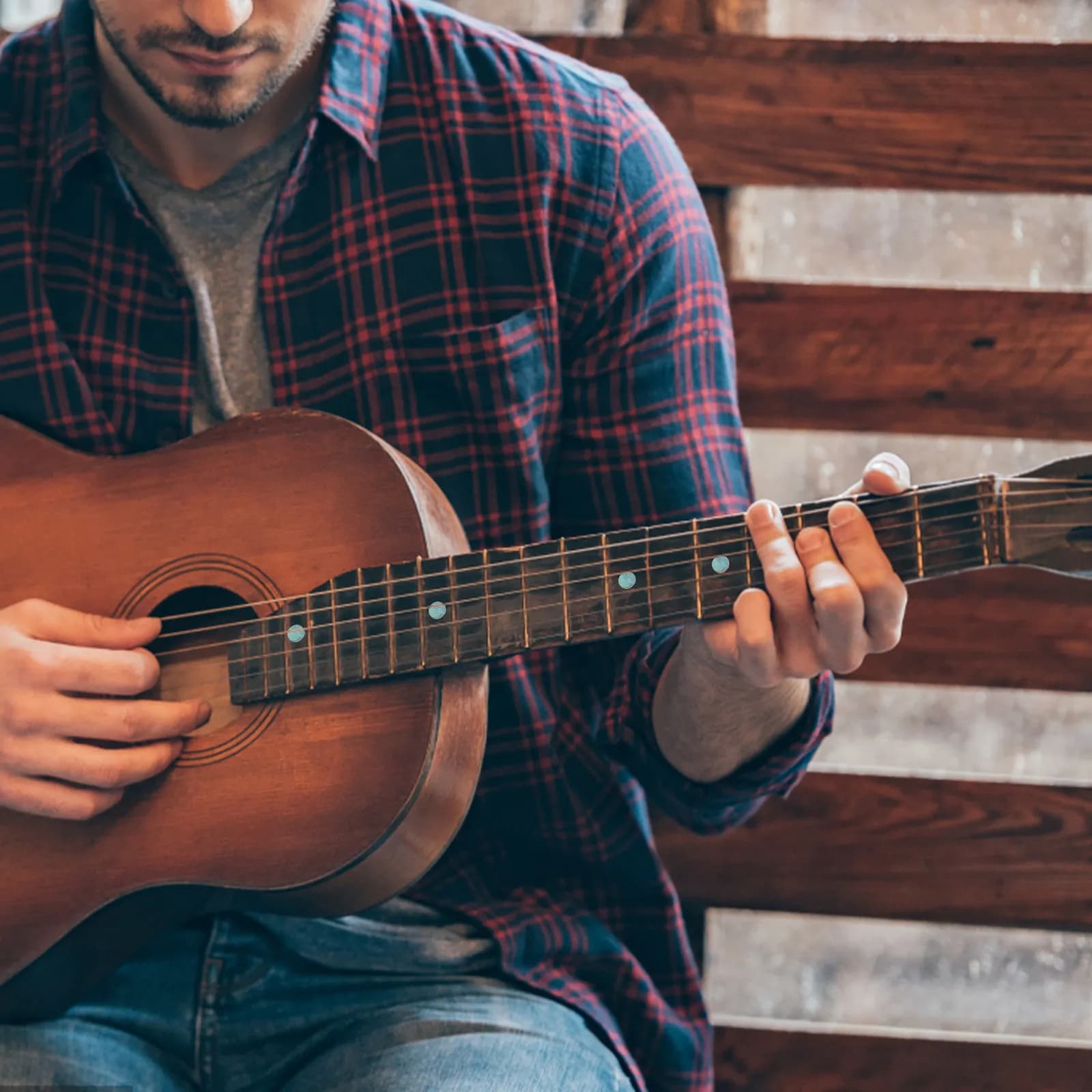 10 Pezzi Punti per Tastiera Chitarra in Abalone, Materiale per Intarsi Rotondi Professionali in Conchiglia per Mandolino, Banjo, Ukulele