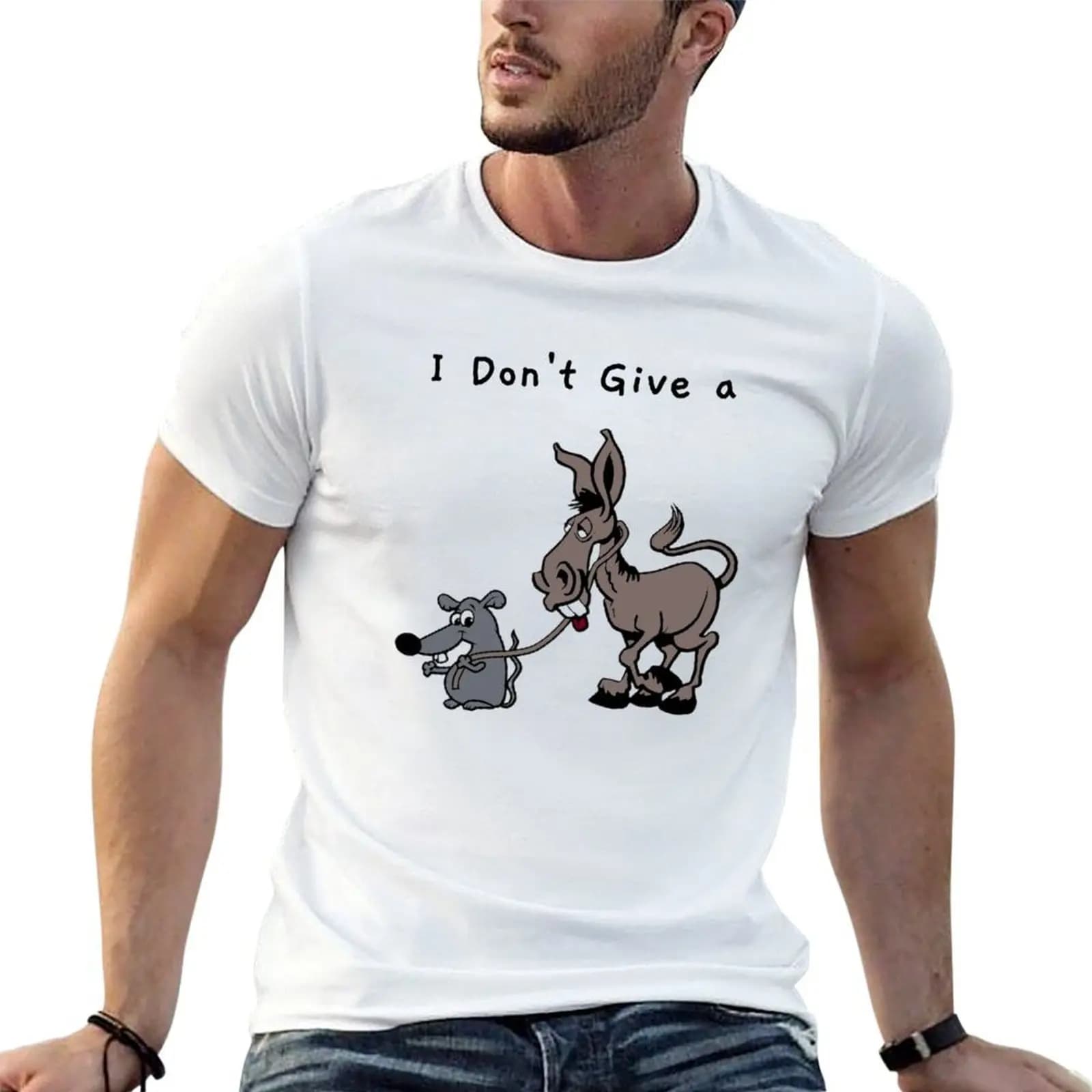 Non daro a ratti culo SVG Donkey Mouse Scarica taglio con silhouette o cricut T-shirt con taglierina in vinile T-shirt essenziale