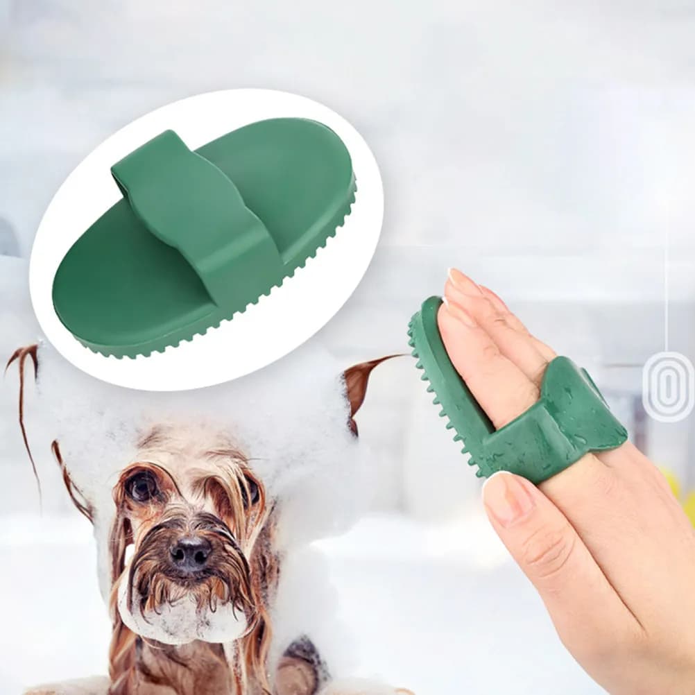 2 Spazzole da Bagno per Animali Domestici, Adorabili Spazzole per la Toelettatura dei Cani con Design a Cartone Animato per Massaggio e Pulizia, Accessori per il Bagno di Cani e Gatti a Pelo Corto
